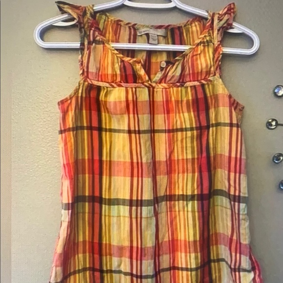 Plaid Sleeveless Top - Picture 1 of 2